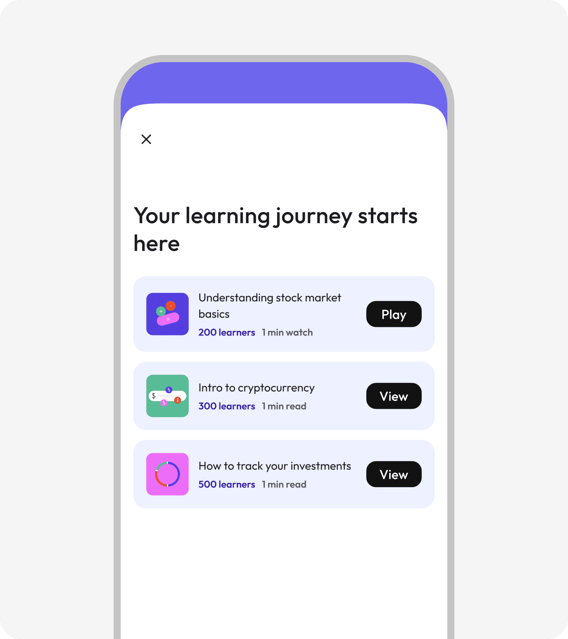 Dija learning journey, stock market basics, crypto, investment tracking