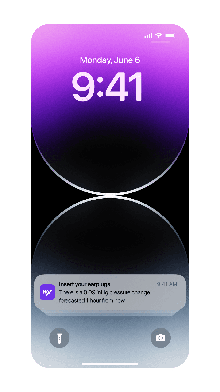WeatherX App Store listing screenshot